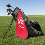 Meisjesvoeding - golfhanddoek (Groen)