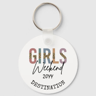 Meisjesweekend Luipaardprint Meisjesreis vakantieb Sleutelhanger