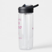 Meisjesweekend met aanpasbare tekst voor datumnaam waterfles (Links)