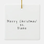 Meisjesweekend Nashville Mode-illustratie Cadeau Keramisch Ornament (Achterkant)