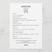 Meisjesweekend Wellnessprogramma voor de Ongehuwde Kaart (Achterkant)