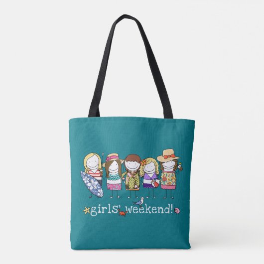 Meisjesweekendtas Tote Bag (Achterkant)
