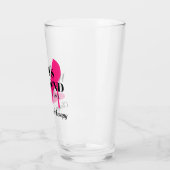Meisjesweekfeest roze stiletto bachelorette glas (Links)