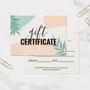 Meisjeszomerpalm laat bedrijfskeuzencertificaat ac visitekaartje
