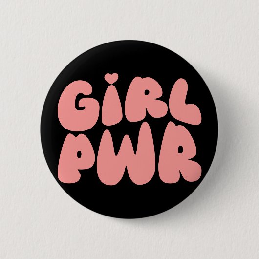 MeiskrachtFeminist Ronde Button 5,7 Cm (Voorkant)