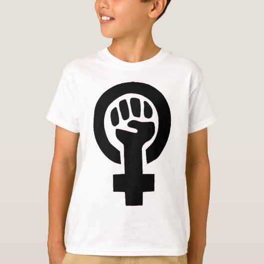 Meiskrachtsymbool T-shirt (Voorkant)