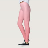 Meislicht roze koraalgradiënt leggings (Links)