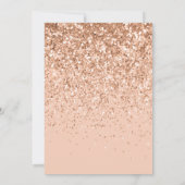 Meismoderne pekglitter-typografie verjaardag (Achterkant)