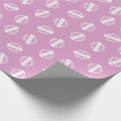 Meisroze Afstudeerder Afstuderen jaar Cadeaupapier (Hoek)