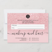 Meisroze glitter ombre sparkles certificate (Achterkant)