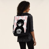 Meisroze liefde je draagt veel Beer hartpatroon Rugtassen (Gedragen)