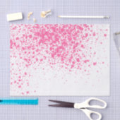 Meisroze moderne splatters schilderen patroon tissuepapier (Craft)