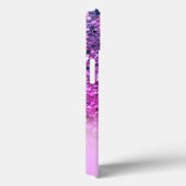 Meisroze Paarse glitter Sparkle Name Case-Mate iPhone Case (Achterkant / Rechts)