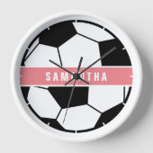 Meisroze Voetbal Meisroze sportmonogram (Voorkant)