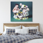 Meissen figuur van de verkoper van pluimvee, c.175 canvas afdruk (Insitu (Slaapkamer))