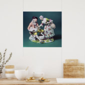 Meissen figuur van de verkoper van pluimvee, c.175 poster (Keuken)
