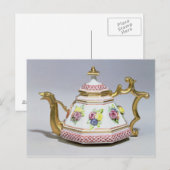 meissen octagonal teapot, c.1718 briefkaart (Voorkant / Achterkant)