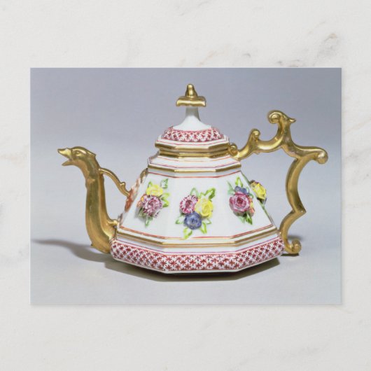meissen octagonal teapot, c.1718 briefkaart (Voorkant)