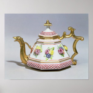 meissen octagonal teapot, c.1718 poster