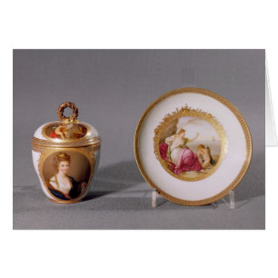 Meissen tasse, couvercle et soucoupe