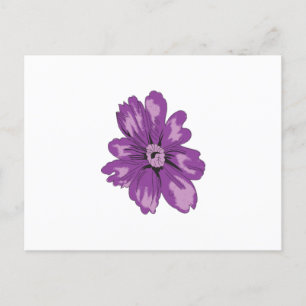 Meisstijl, lichte eierplant, gebleekte cedar briefkaart