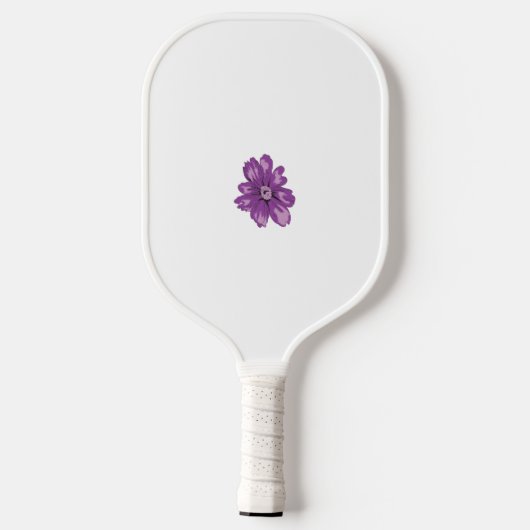 Meisstijl, lichte eierplant, gebleekte cedar pickleball paddle (Achterkant)