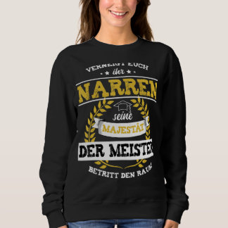 Meister Master Letter Meisterprüfung Gezegde Trui