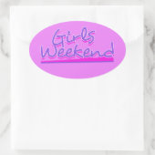 Meisweekend Ovale Sticker (Tas)