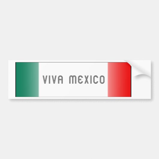 Mejico Flag Bumpersticker (Voorkant)