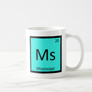 Mejuffrouw - Mississippi State Scheikunde Periodie Koffiemok