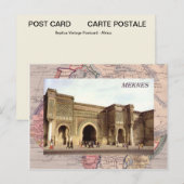 Meknes, Noord-Marokko Briefkaart (Voorkant / Achterkant)