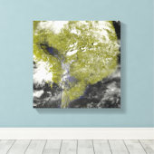 Mekong Delta en de Tonle Sap Canvas Afdruk (Insitu (Houten vloer))