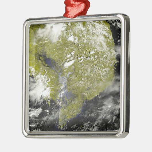 Mekong Delta en de Tonle Sap Metalen Ornament (Links)