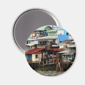 Mekong River Houses Magneet (Voorkant / Achterkant)