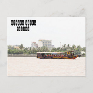 Mekong River in Vietnam Briefkaart