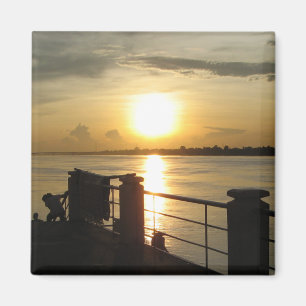 Mekong River Sunset ... Nong Khai, Isaan, Thailand Magneet