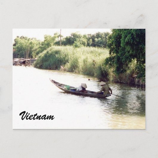 mekongboot briefkaart (Voorkant)