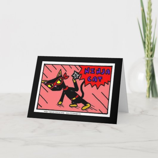 Mel carte de voeux "de CAT de NINJA" (Devant)