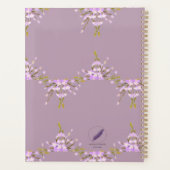 Mel Mae Schmidt Stationery mauve Blumenmuster Planner (Achterkant)