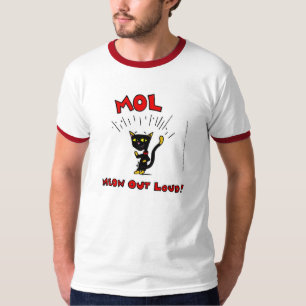 Mel MOL : MEOW OUD ! T-shirt Mens Ringer