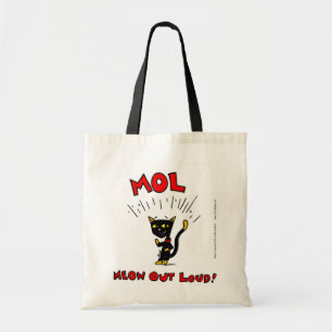 Mel "MOL: MEOW OUT LOUD"-Canvas tas