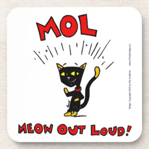 Mel "MOL : MEOW OUT LOUD" Dessous de verre - Ensem