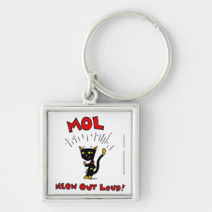 Mel "MOL: MEOW OUT LOUD"-Sleutelhanger Sleutelhanger