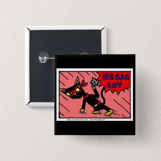 Mel NINJA Cat Button (Voorkant /achterkant)