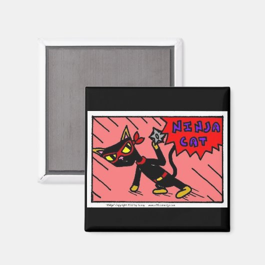 Mel NINJA CAT Magnet (Recto/Verso)