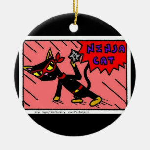 Mel NINJA CAT Ornament
