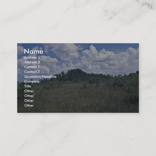 Melaleuca Visitekaartje (Voorkant)