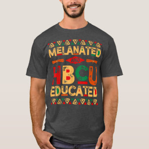 Melanated and HBCU Educated Africa Pride Black T-shirt