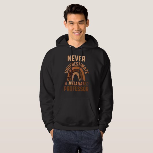 Melanated Black Educator College Professor Bohemia Hoodie (Voorkant volledig)
