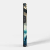 "Melancholische Symfonie: Droevige Dolfijn Serenad iPhone Hoesje (Rechterkant)